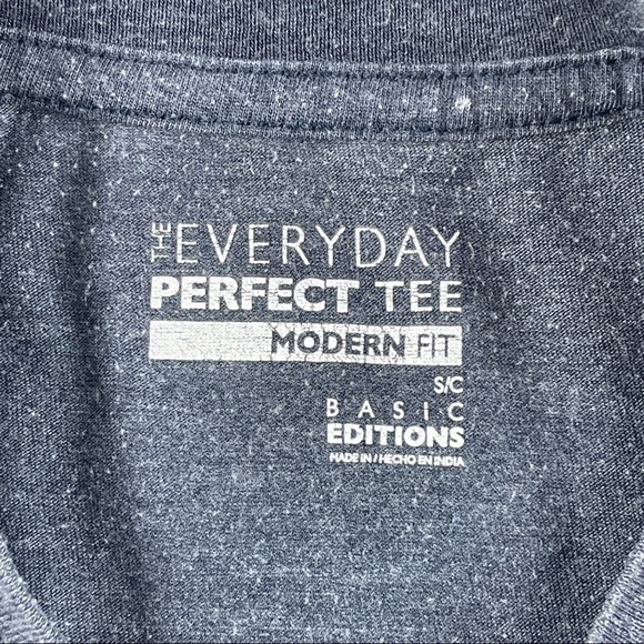 Basic Edition Tshirt Womens Small Gray Everyday Perfect Tee - Picture 2 of 8